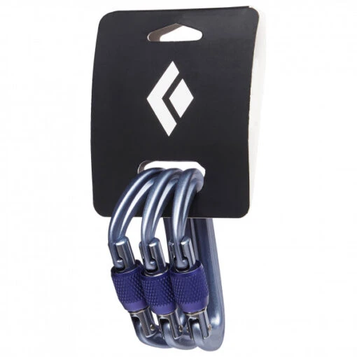 Black Diamond Liteforge Screwgate 3 Pack - Screwgate Carabiner -Climbing Equipment black diamond liteforge screwgate 3 pack screwgate carabiner