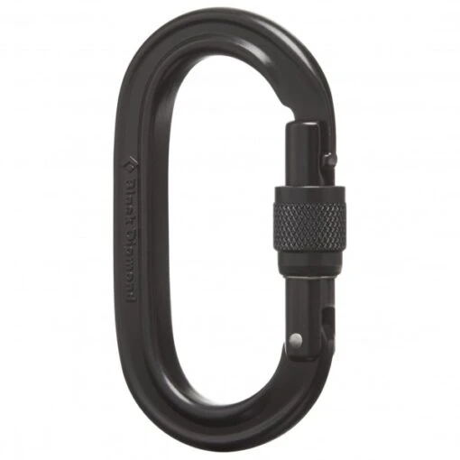 Black Diamond Oval Locker Carabiner - Screwgate Carabiner -Climbing Equipment black diamond oval locker carabiner screwgate carabiner