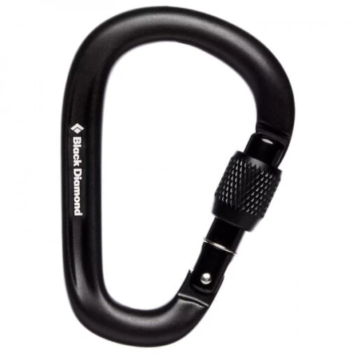 Black Diamond Pearlock Screwgate Carabiner - HMS Carabiner -Climbing Equipment black diamond pearlock screwgate carabiner hms carabiner