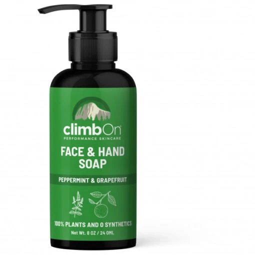 Face & Hand Soap Peppermint & Grapefruit - Skin Care -Climbing Equipment climb on face hand soap peppermint grapefruit skin care