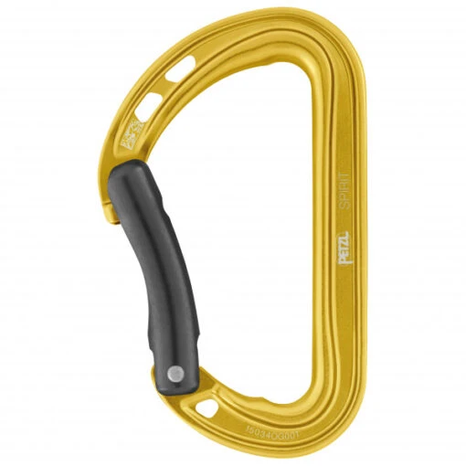 Petzl Spirit Bent Gate - Snapgate Carabiner -Climbing Equipment petzl spirit bent gate snapgate carabiner